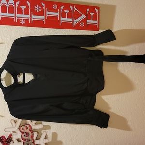 Large Black OLM blouse